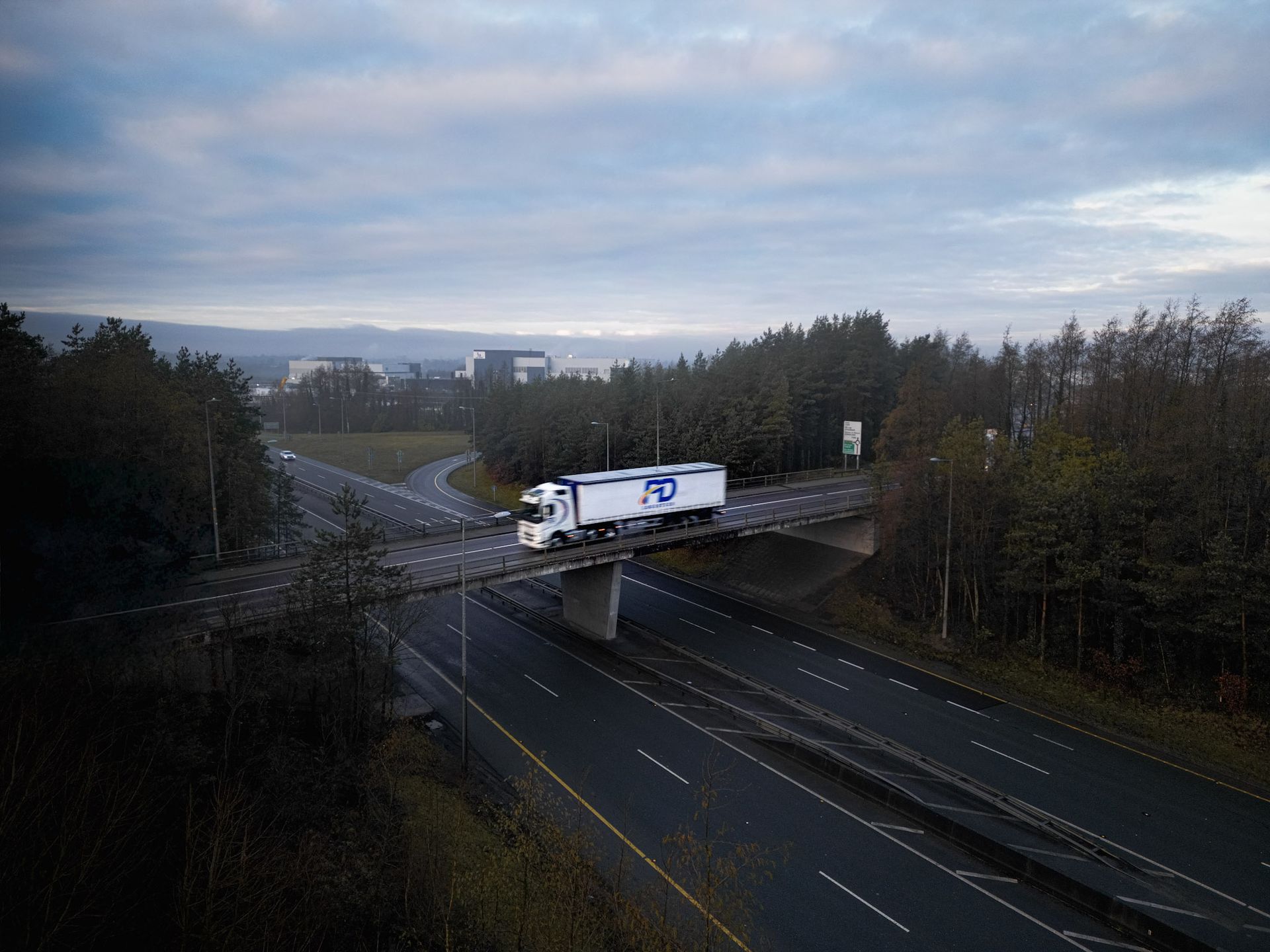 PD Logistics truck transporting waste materials