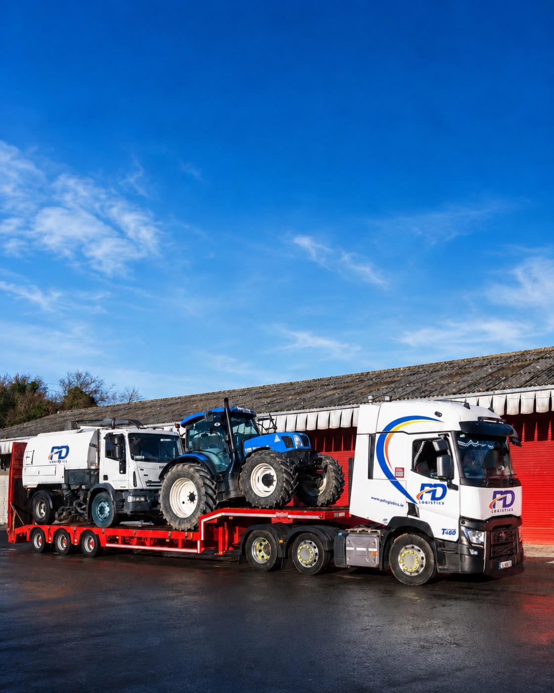 PD Logistics low loader transport